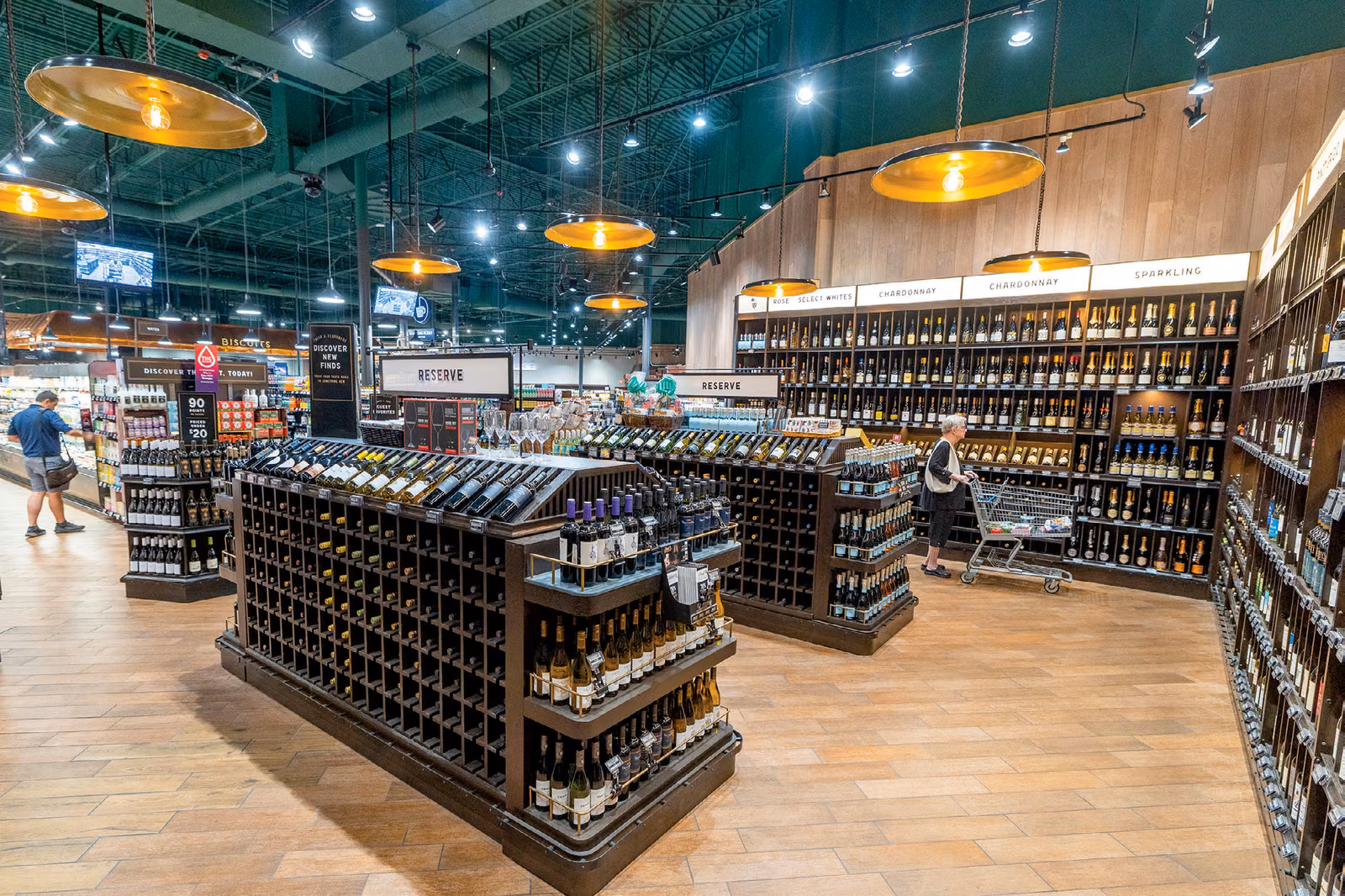The reserve wine selection at The Fresh Market
