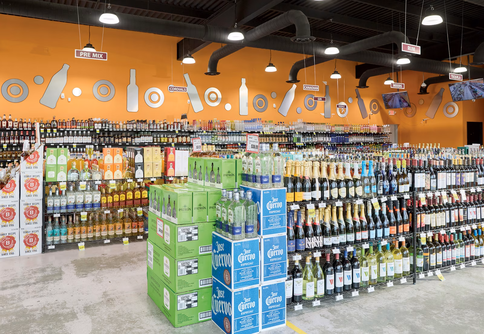 Inside a Zipps Liquor store